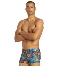 Irezumi Koi Square Leg Swimsuit -Family Swim Shop 5665943552168 multi 3a