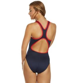 TYR Women's Hexa Maxfit One Piece Swimsuit 9 TYR Women's Hexa Maxfit One Piece Swimsuit -Family Swim Shop 5666733457576 navyred 3a