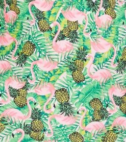 Flamingo Frenzy Thin Strap One Piece Swimsuit -Family Swim Shop 5667011887272 pinkgreenmulti 6a