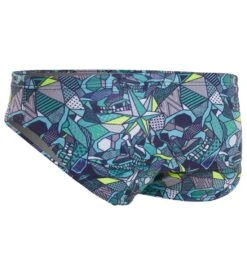 TURBO Men's Skull Geo Water Polo Brief