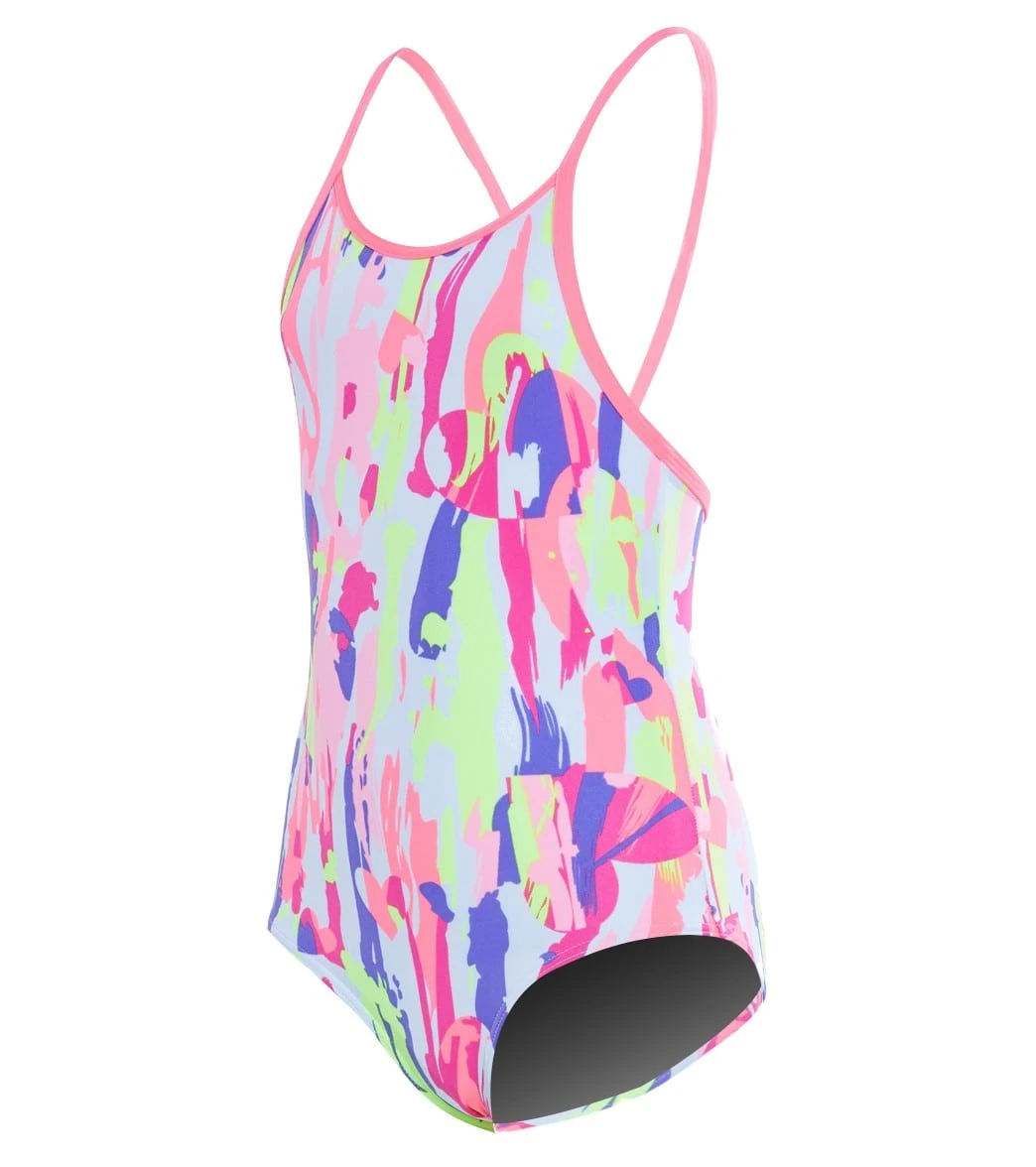 FUNKITA Toddler Girls' Heart Splatter One Piece Swimsuit 3 FUNKITA Toddler Girls' Heart Splatter One Piece Swimsuit