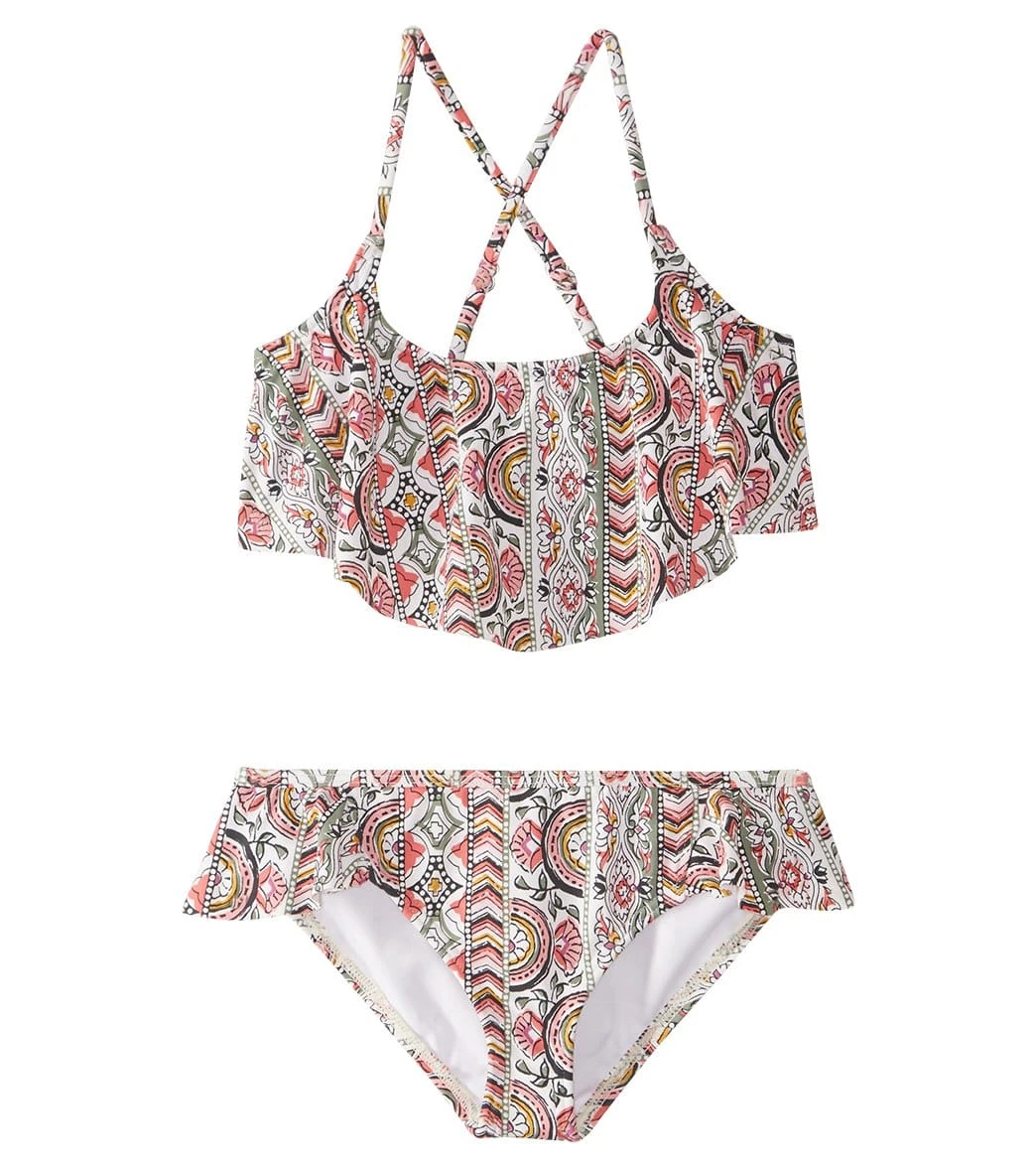 Billabong Girls' Gypsea Flutter Bikini Set (4-14) 3 Billabong Girls' Gypsea Flutter Bikini Set (4-14)