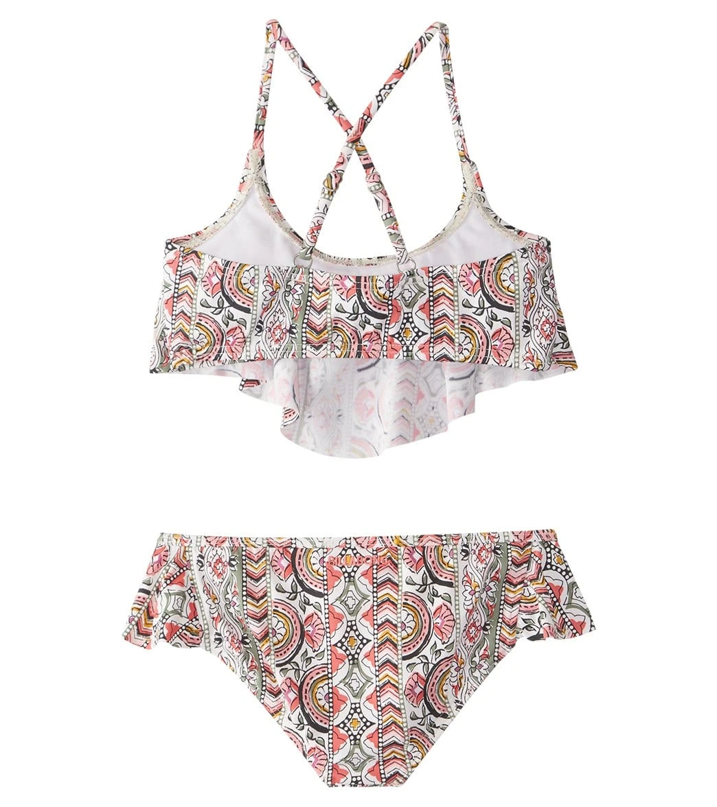 Billabong Girls' Gypsea Flutter Bikini Set (4-14) 4 Billabong Girls' Gypsea Flutter Bikini Set (4-14) - Image 2