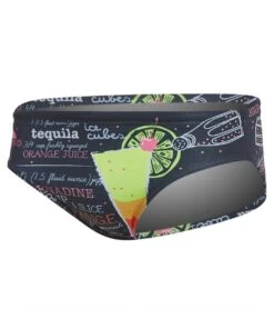 TURBO Men's Tequila Sunrise Water Polo Brief -Family Swim Shop 5668909744296 black 2a