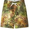 Boys' Tonga Wonga Surf Trunks (Toddler, Little Kid) -Family Swim Shop 5669337268392 olive 1a