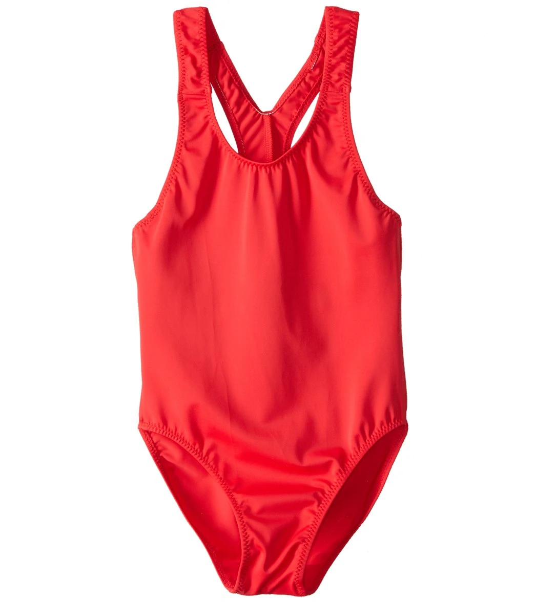 Girls' Solid Racer Back One Piece Swimsuit (Big Kid) 3 Girls' Solid Racer Back One Piece Swimsuit (Big Kid)