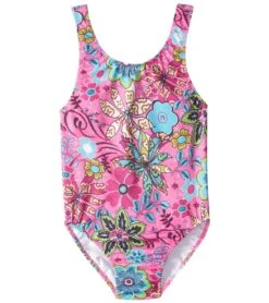 Girls' Topsy Turvy Basic Tank One Piece Swimsuit (Toddler, Little Kid)