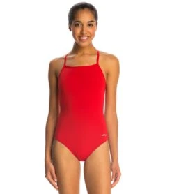 Reliance Solid V-Back One Piece Swimsuit