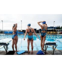 Molecule Thin Strap One Piece Swimsuit -Family Swim Shop 5670700581032 redblack 10a