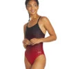 Molecule Thin Strap One Piece Swimsuit 2 Molecule Thin Strap One Piece Swimsuit -Family Swim Shop 5670700581032 redblack 1a