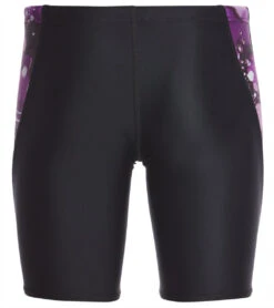 Paint Splatter Piped Splice Jammer Swimsuit Youth (22-28) -Family Swim Shop 5671635681448 purplemulti 3a