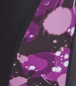 Paint Splatter Piped Splice Jammer Swimsuit Youth (22-28) -Family Swim Shop 5671635681448 purplemulti 4a