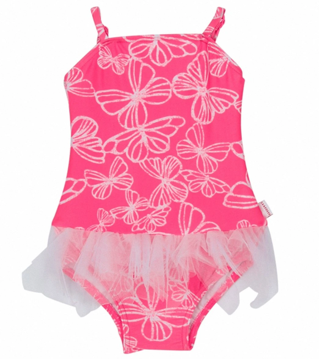 Seafolly Girls' Neon Pop Ballerina Tutu One Piece (6-24mos) 3 Seafolly Girls' Neon Pop Ballerina Tutu One Piece (6-24mos)