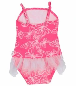 Seafolly Girls' Neon Pop Ballerina Tutu One Piece (6-24mos) 7 Seafolly Girls' Neon Pop Ballerina Tutu One Piece (6-24mos) -Family Swim Shop 5671835271336 flamingo 3a