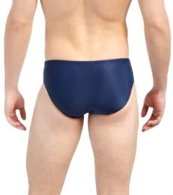 Solid Poly Racer Brief Swimsuit -Family Swim Shop 5671951171752 navy 4a