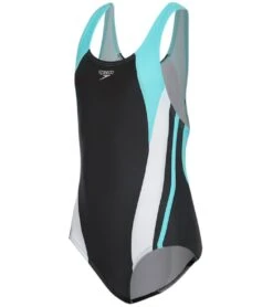 Speedo Girls' Infinity Splice One Piece Swimsuit (Little Kid)