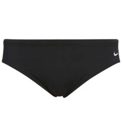 Nike Men's Solid Poly Brief Swimsuit -Family Swim Shop 5672070938792 black 3a
