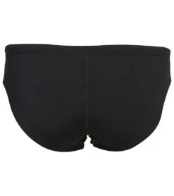 Nike Men's Solid Poly Brief Swimsuit -Family Swim Shop 5672070938792 black 4a