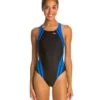 Reactor Splice Competition Back One Piece Swimsuit -Family Swim Shop 5672674853032 blackblue 1a