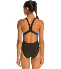 Reactor Splice Competition Back One Piece Swimsuit -Family Swim Shop 5672674853032 blackblue 3a