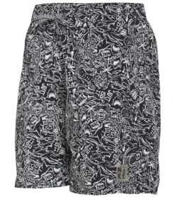 Nike Men's 18" Shark Swim Trunks -Family Swim Shop 6210662498472 black 4a