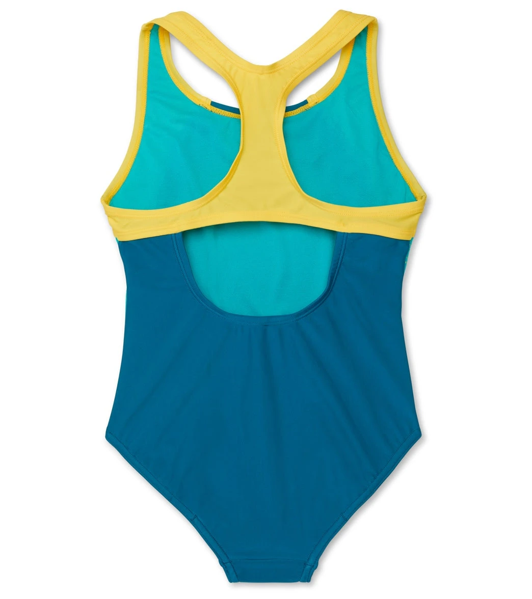 Speedo Girls' Mesh Splice Thick Strap One Piece Swimsuit (Big Kid) 4 Speedo Girls' Mesh Splice Thick Strap One Piece Swimsuit (Big Kid) - Image 2