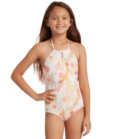 Billabong Girls' Little Bit Of Sunshine One Piece Swimwear
