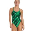 TYR Women's Vitric Trinityfit One Piece Swimsuit -Family Swim Shop 6663779877032 green 1a