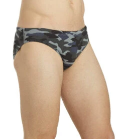 HydroLast Men's Camo Water Polo Brief -Family Swim Shop 6690450505896 blackmulti 6a