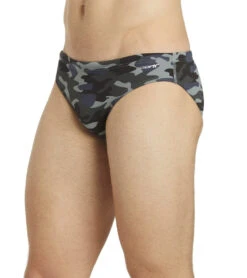 HydroLast Men's Camo Water Polo Brief -Family Swim Shop 6690450505896 blackmulti 8a