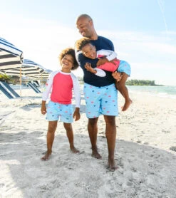 Men's Maritime Fliers Swim Trunks -Family Swim Shop 6747465023656 blue 3a