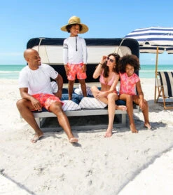 Boys' Tropical Punch Volley Swim Trunk (Toddler, Little Kid, Big Kid) -Family Swim Shop 6747578007720 red 3a