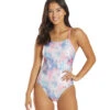 Unicorn Dreams Foil Micro Back One Piece Swimsuit -Family Swim Shop 6761084289192 bluemulti 1a