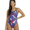 Arena Women's Tropicals Challenge Back One Piece Swimsuit 2 Arena Women's Tropicals Challenge Back One Piece Swimsuit -Family Swim Shop 6813957619880 navyredmulti 1a