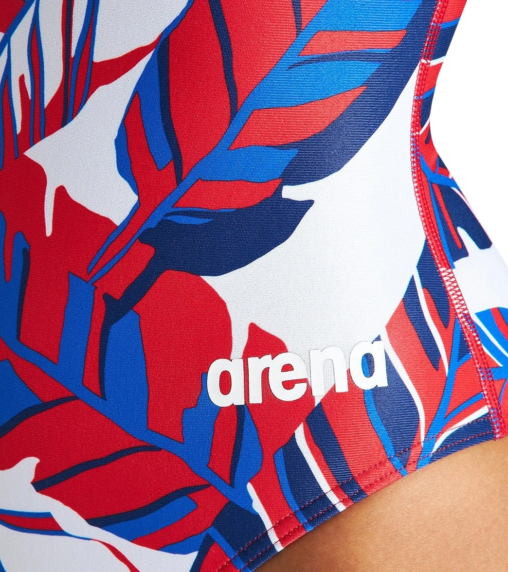 Arena Women's Tropicals Light Drop Back One Piece Swimsuit 6 Arena Women's Tropicals Light Drop Back One Piece Swimsuit - Image 4