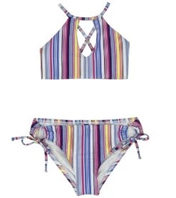 Splendid Girls' La Paz High Neck Two Piece Bikini Set (Big Kid)