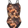 Breeze Thin Strap One Piece Swimsuit Youth (22-28) -Family Swim Shop 6940254142632 orange 1a