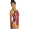 Cogent Thin Strap One Piece Swimsuit -Family Swim Shop 6942386847912 red 1a