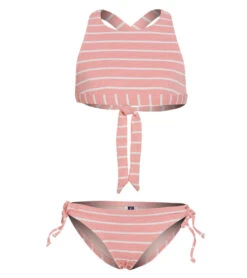 Girls' Atmospheric Stripe High Neck Two Piece Set (Big Kid)