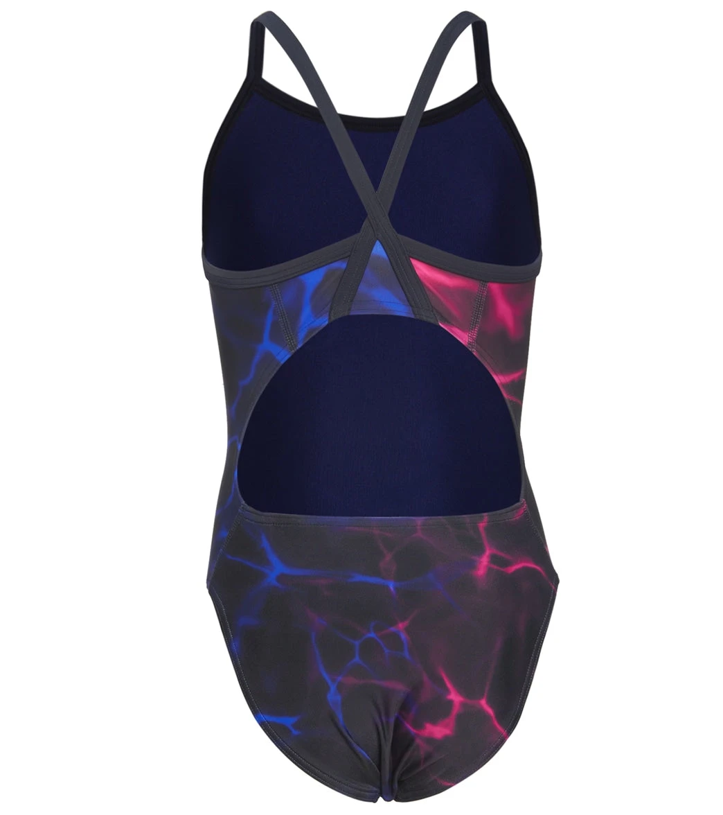 Jelly Fish Thin Strap One Piece Swimsuit Youth (22-28) 4 Jelly Fish Thin Strap One Piece Swimsuit Youth (22-28) - Image 2