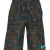 Nike Boys' Logo Mash-Up 17" Volley Short (Big Kid) -Family Swim Shop 7187160432808 black 1a