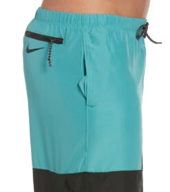 Nike Men's Split Packable 20" Swim Trunks -Family Swim Shop 7192597627048 washedteal 3a