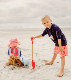 Boys' Sunset Cruising Volley Board Short (Toddler, Little Kid, Big Kid) -Family Swim Shop 7217017225384 coral 3a