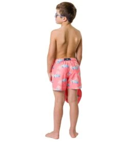 Boys' Sunset Cruising Volley Board Short (Toddler, Little Kid, Big Kid) -Family Swim Shop 7217017225384 coral 7a
