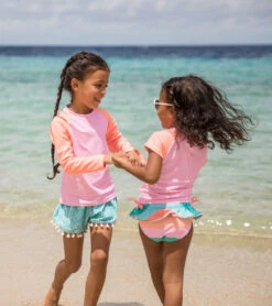 Girls' Sunset Stripe SS Ruffle Set (Baby, Toddler, Little Kid) -Family Swim Shop 7217017716904 multi 3a