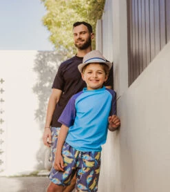 Boys' Going Bananas Volley Board Short (Toddler, Little Kid, Big Kid) -Family Swim Shop 7217020240040 slate 4a