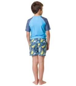 Boys' Going Bananas Volley Board Short (Toddler, Little Kid, Big Kid) -Family Swim Shop 7217020240040 slate 6a