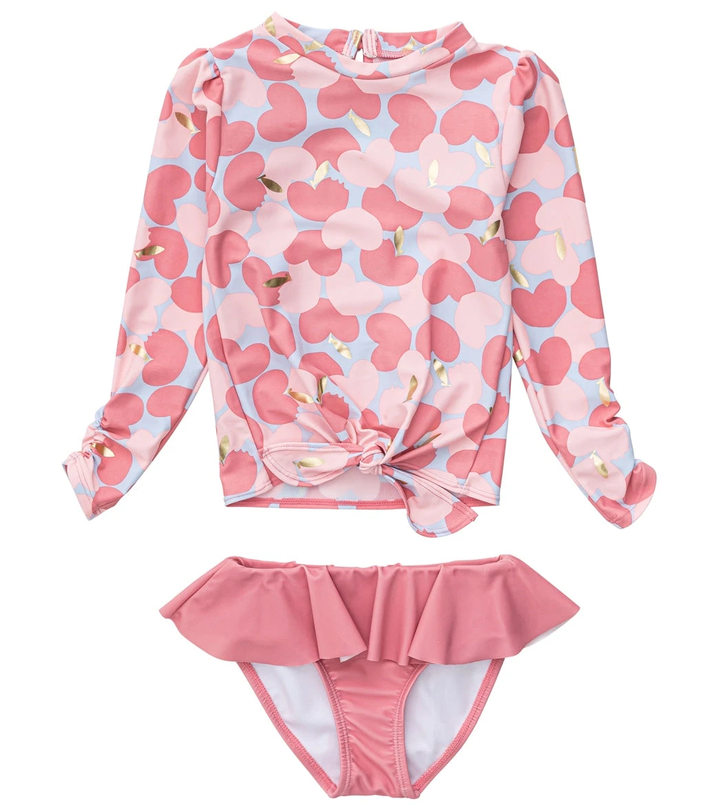 Girls' Apple Love LS Ruffle Set (Baby, Toddler, Little Kid) 3 Girls' Apple Love LS Ruffle Set (Baby, Toddler, Little Kid)