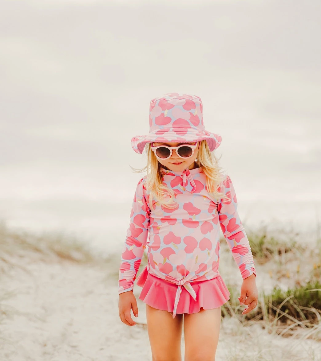 Girls' Apple Love LS Ruffle Set (Baby, Toddler, Little Kid) 5 Girls' Apple Love LS Ruffle Set (Baby, Toddler, Little Kid) - Image 3