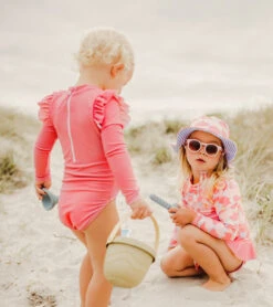 Girls' Apple Love LS Ruffle Set (Baby, Toddler, Little Kid) 11 Girls' Apple Love LS Ruffle Set (Baby, Toddler, Little Kid) -Family Swim Shop 7217021255848 pink 4a